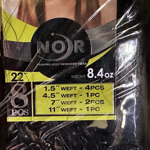 Janet Collection Noir Fit Clip - Natural Black color - 18" or 22" available - Picture 3 of 7